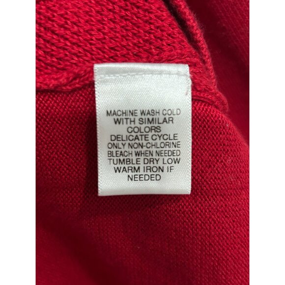 Daniel Cremieux Signature Collection Red Sweater Crew Neck Knit Sz XL - Picture 7 of 8